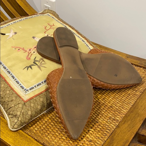 BROWN WAFFLE SLIP ON FLATS - Picture 3 of 3